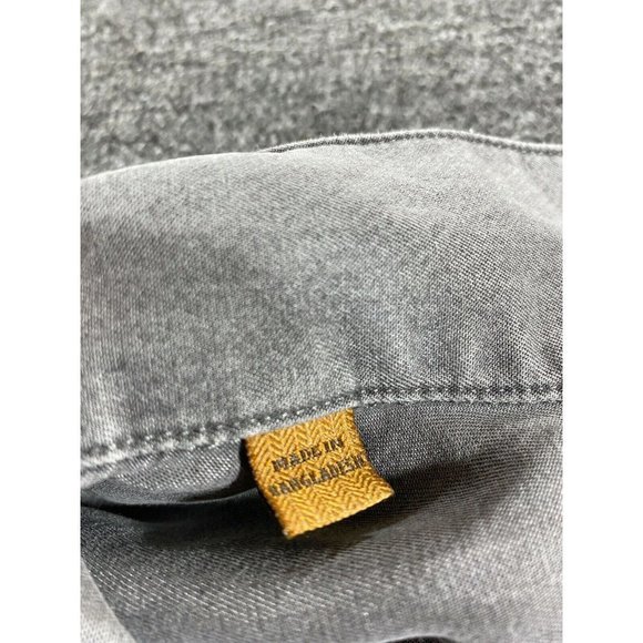 Zachs Girlfriend Button Up Shirt Womens Medium Gray Sleeveless Blouse Ladies M - Picture 7 of 11